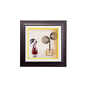 Diyas Home Crystal Wall Art (DH) Bambino Girl, Black Frame Red, Clear Crystal Framed