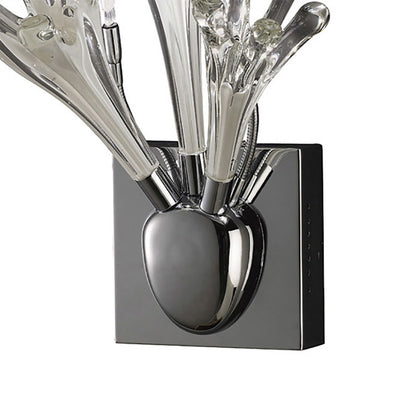 Diyas Love Wall Light 3 Light G4 Polished Chrome/White Glass, NOT LED/CFL Compatible