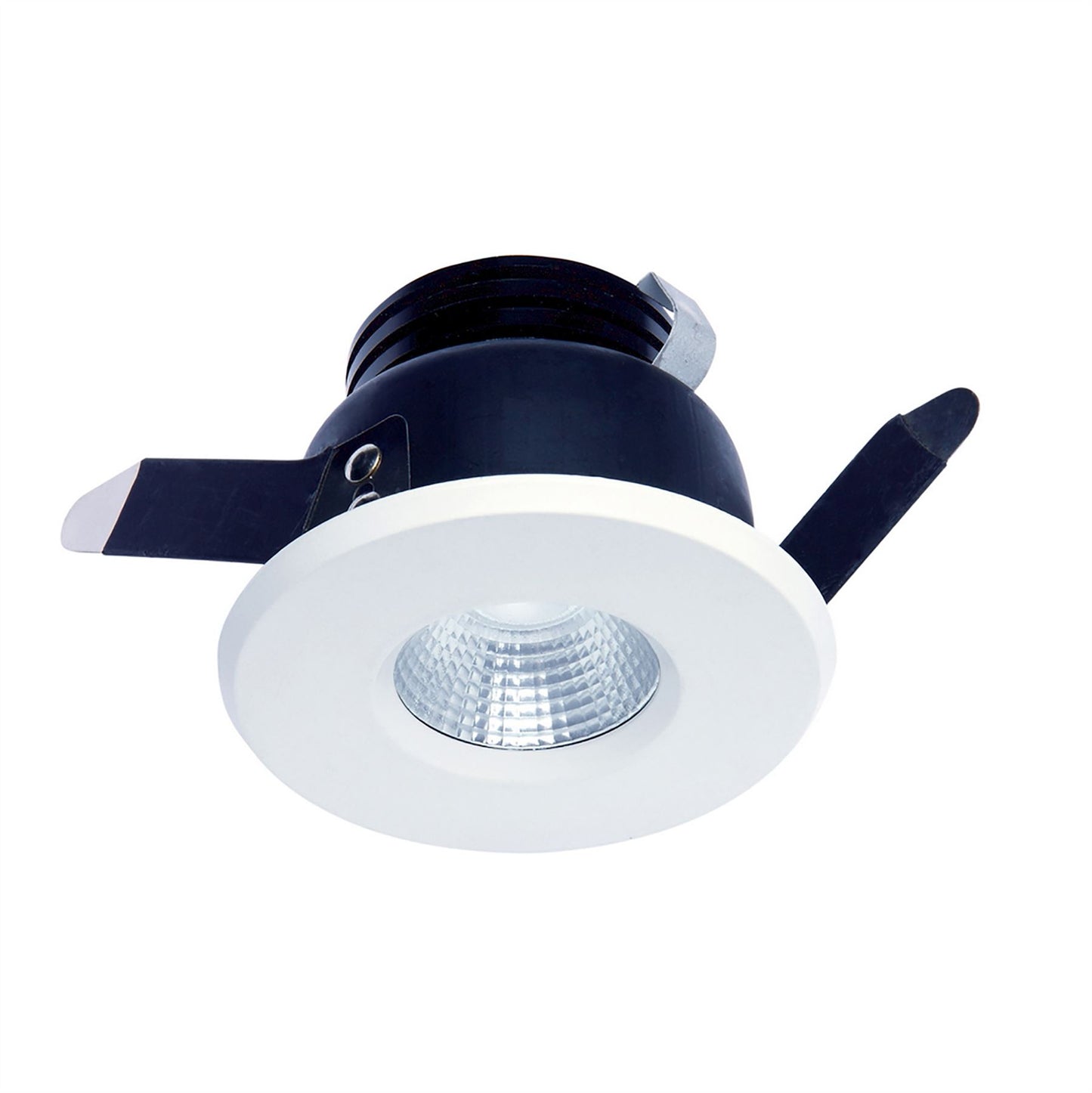 Mantra Fusion Cies Downlight 8.4cm Round 7W COB LED 3000K, 590lm, IP54, Matt White, Driver Included, 3yrs Warranty