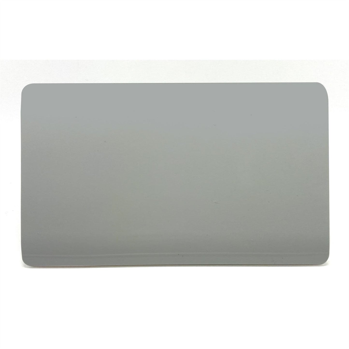 Trendi 2 Gang Artistic Modern Glossy Tactile Double Blanking Plate Silver
