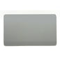 Trendi 2 Gang Artistic Modern Glossy Tactile Double Blanking Plate Silver