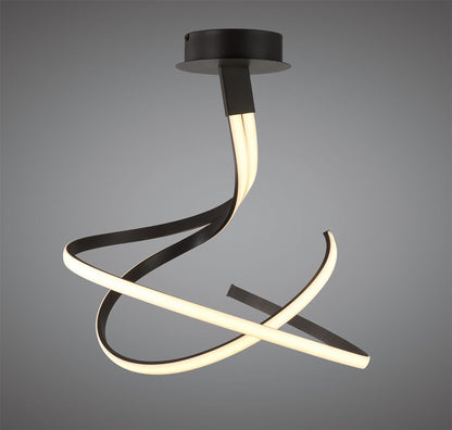 Mantra M5361 Nur Brown Oxide Semi Ceiling 50W LED 2800K, 4000lm, Frosted Acrylic/Brown Oxide, 3yrs Warranty - M5361 Ceiling