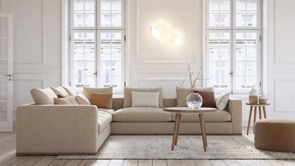 Mantra Fusion Kubick Ceiling/Wall Light Dimmable, 32W LED, 3000K, 1870lm, White, 3yrs Warranty
