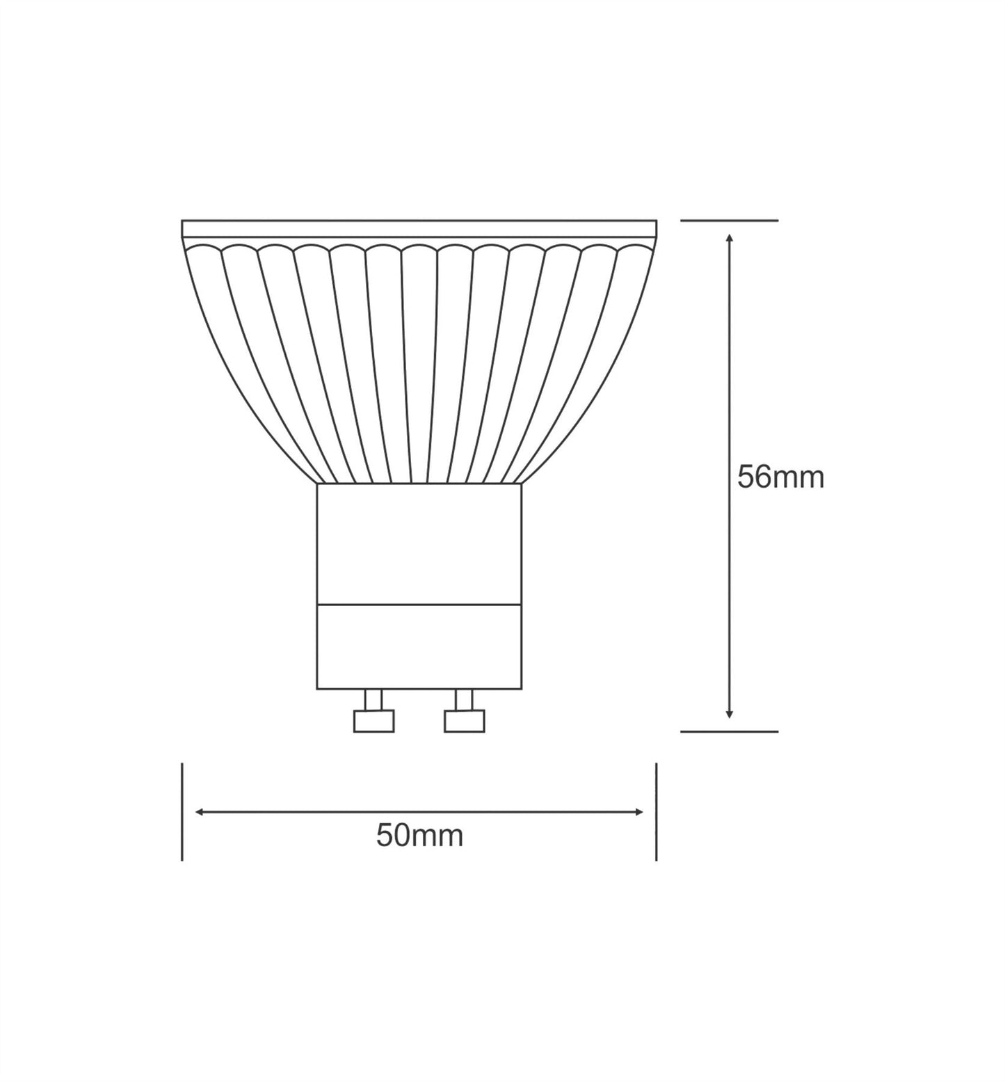 Luxram Multi-LED GU10 Closed 0.8W Green (10/5) LED