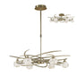 Mantra M4072 Maremagnum Telescopic Semi Flush Convertible 6 Light G9, Antique Brass