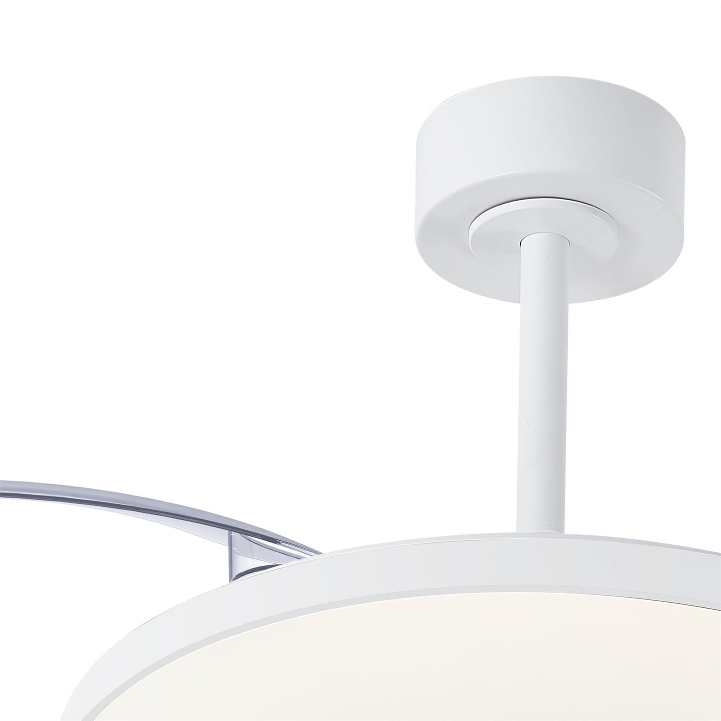 Slim Fan Mini 40cm 45W LED Dimmable Ceiling Light With Built-In 25W DC Fan, 2700-5000K Remote Control, 3150lm, White, 5yrs Warranty