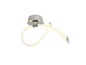 Mantra Armonia Semi Flush Small Loop, 18W LED, 3000K, 1350lm, Polished Chrome/Frosted Acrylic, 3yrs Warranty Ceiling