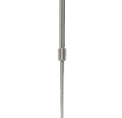 Mantra Lupin Linear Pendant 2 Light E27, Gloss Black, White Acrylic, Polished Chrome, CFL Lamps INCLUDED