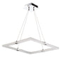 Mantra Fusion Taccia Taccía Pendant 28W LED Square 3000K, 2500lm, Polished Chrome/Frosted Acrylic, 3yrs Warranty