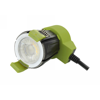Dlux Bazi, 10W, 350mA Fire Rated Downlight, Dimmable LED Engine, TRIM REQUIRED, Cut Out: 70mm, 800lm, 38° Deg, 4000K, IP65/54, DRIVER INC., 5yrs Warranty
