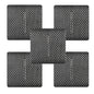 Trendi 1 Gang 2 Way 240V Screwless Artistic Modern Glossy 10 Amp Chrome Rocker Electrical Wall Light Switch in Carbon Fibre (5 pack)
