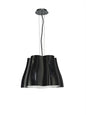 Mantra M3721 Miss Pendant 3 Light E27, Gloss Black/Polished Chrome