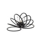 Diyas Home (DH) Oreo Candle Holder 8 Ring Small Black/Clear Glass Art