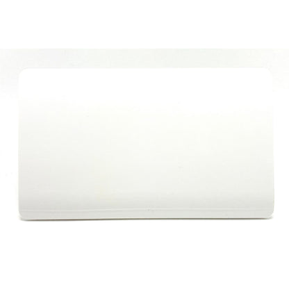 Trendi 2 Gang Artistic Modern Glossy Tactile Double Blanking Plate White