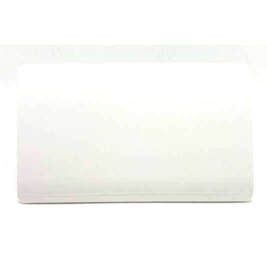 Trendi 2 Gang Artistic Modern Glossy Tactile Double Blanking Plate White