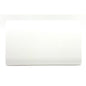 Trendi 2 Gang Artistic Modern Glossy Tactile Double Blanking Plate White