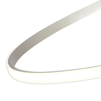 Mantra M4996 Nur Semi Ceiling 30W LED 3000K, 2400lm, Dimmable Silver/Frosted Acrylic/Polished Chrome, 3yrs Warranty - M4996 Ceiling