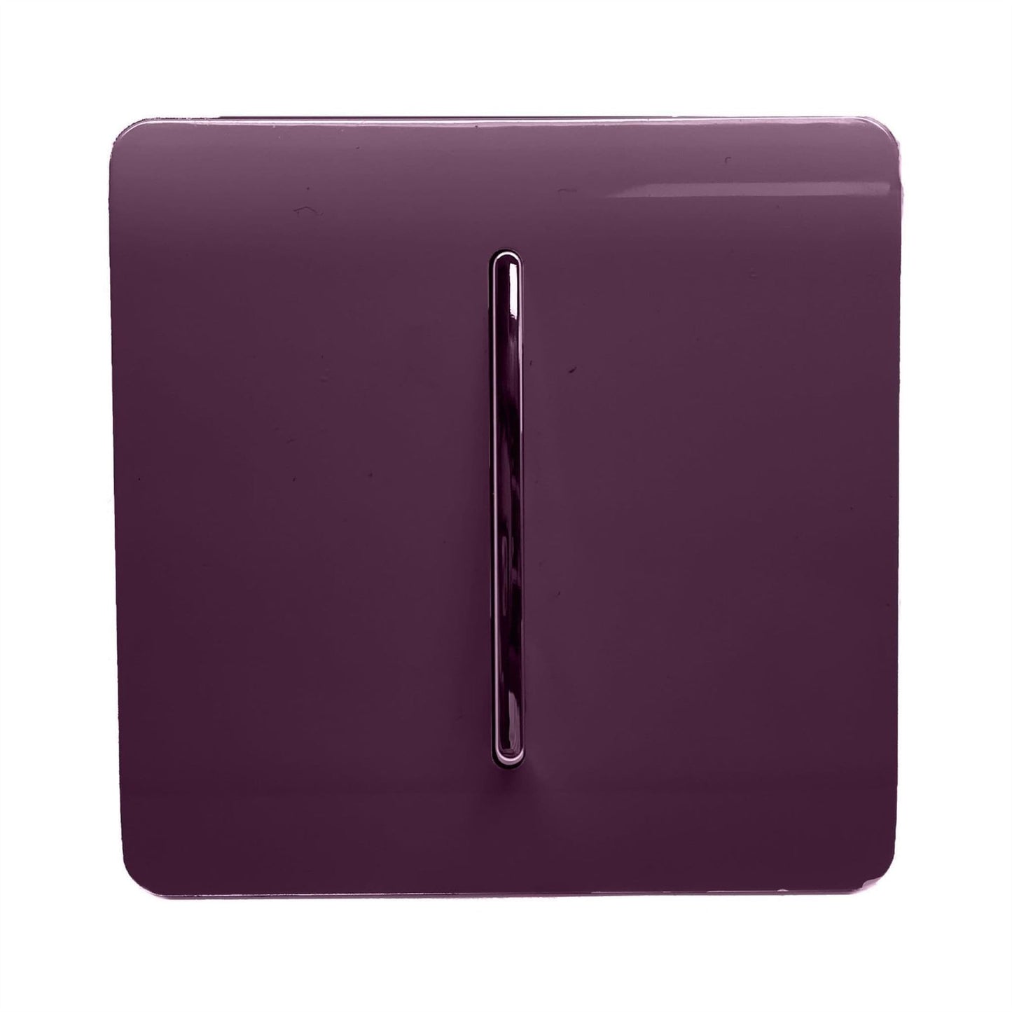 Trendi 1 Gang 3 Way Intermediate Artistic Modern Glossy 10 Amp Rocker Tactile Plum