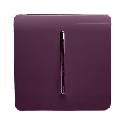 Trendi 1 Gang 3 Way Intermediate Artistic Modern Glossy 10 Amp Rocker Tactile Plum