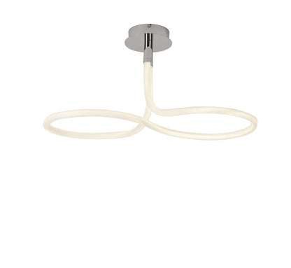 Mantra Nur II Rectangular Ceiling Light, 40W LED, 3000K, 3000lm, IP20, Chrome, 3yrs Warranty