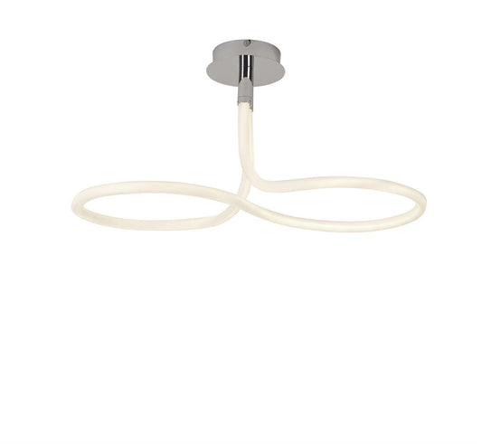 Mantra Nur II Rectangular Ceiling Light, 40W LED, 3000K, 3000lm, IP20, Chrome, 3yrs Warranty