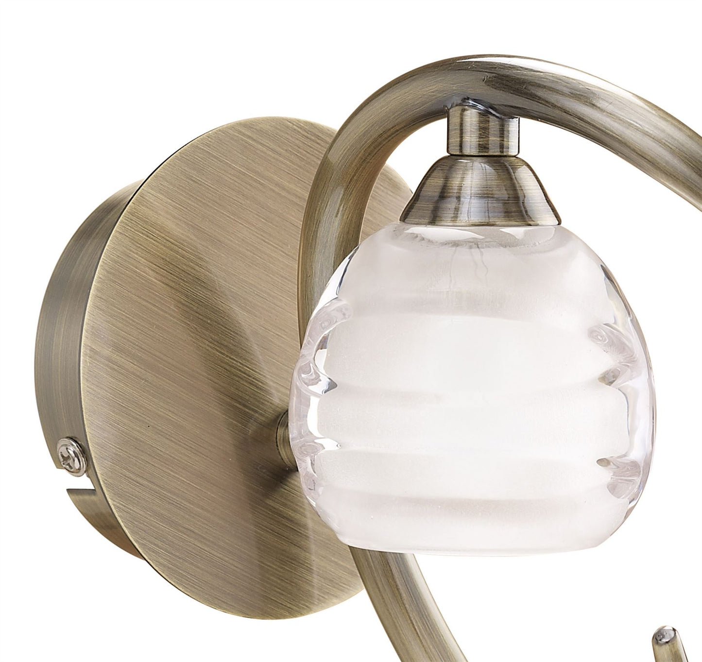 Mantra Loop Wall Light Switched 1 Light G9 ECO, Antique Brass