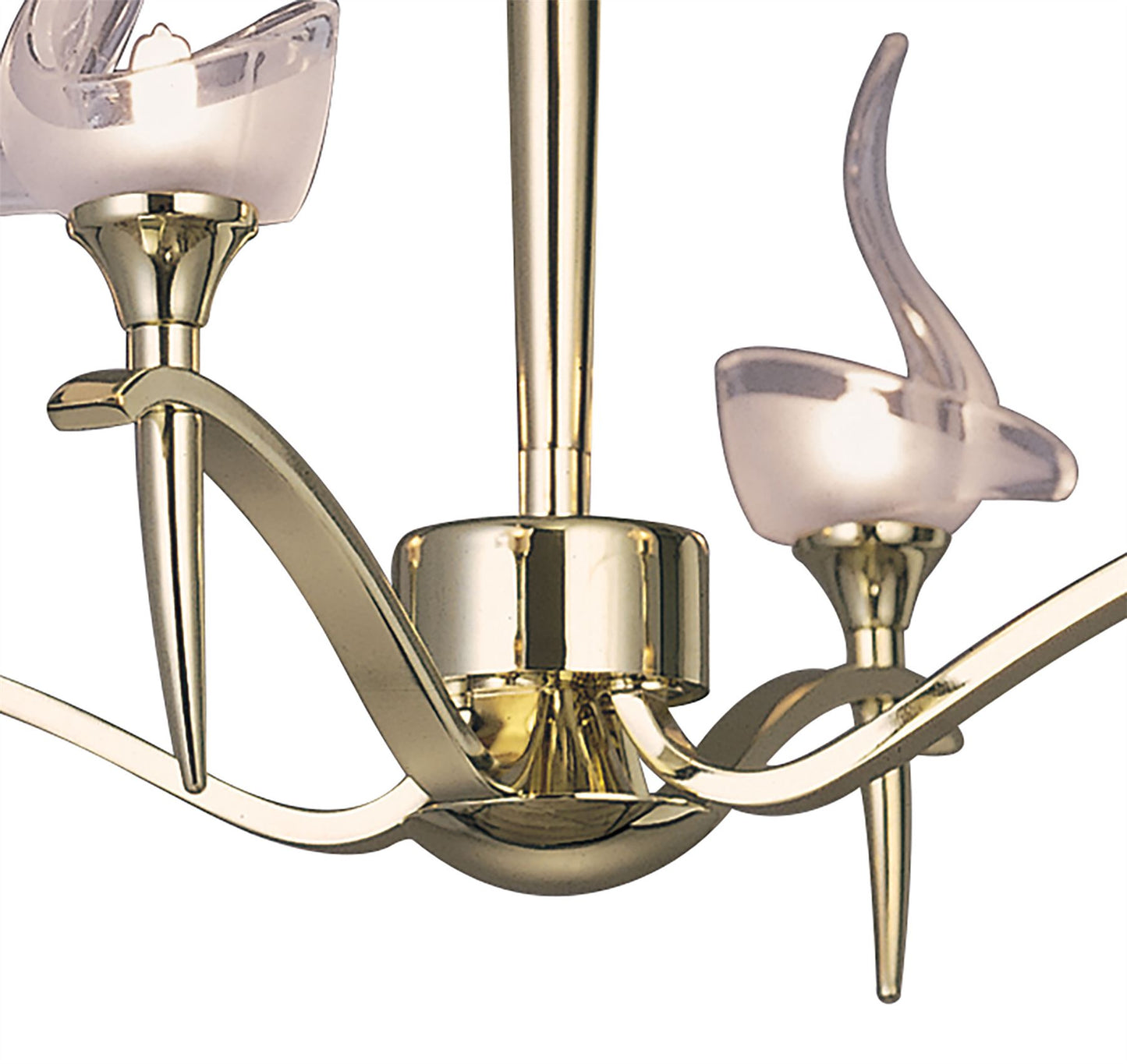 Mantra Viena 53cm Telescopic Pendant Round 4 Light G9, Polished Brass