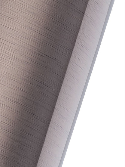 Deco Dako Black Pendant 1 Light E27 with 300 x 200mm Metallic Gun Metal Finish Cylinder Shade, c/w Ceiling Bracket