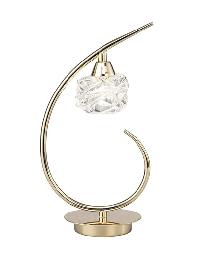 Mantra Maremagnum Table Lamp 1 Light G9, French Gold
