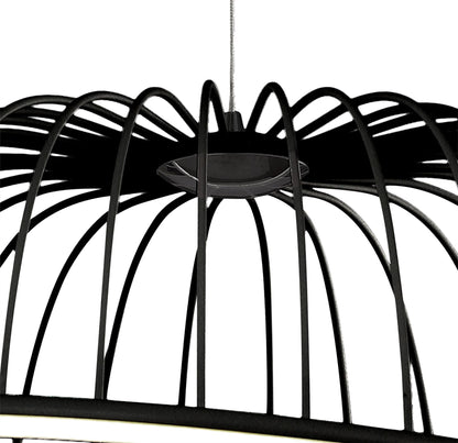 Mantra Celeste Pendant 61cm Round, 30W LED, 3000K, 2100lm, Black, 3yrs Warranty