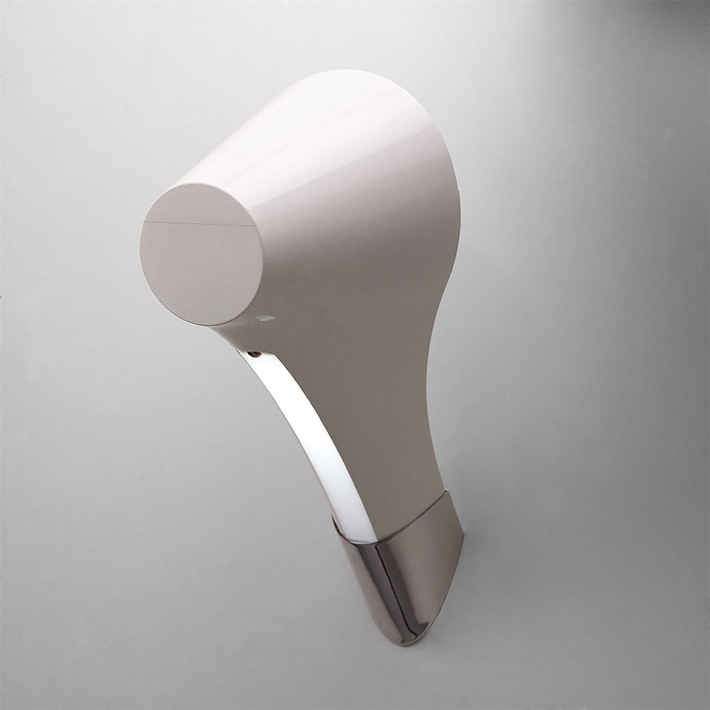 Mantra M1547 Ora Wall Light 1 Light E27, Gloss White/White Acrylic/Polished Chrome