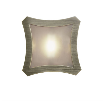 Mantra Rosa Del Desierto Flush Ceiling Large Square 1 Light R7S-78mm, Antique Brass