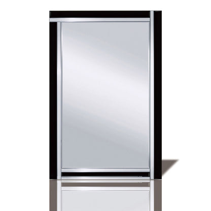 Diyas Home Nevada 120cm x 80cm Black Boarder Cut Detailed Mirror (Pallet Shipment Only, Additional Charges May Apply.) Item Weight: 16kg Mirrors