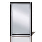 Diyas Home Nevada 120cm x 80cm Black Boarder Cut Detailed Mirror (Pallet Shipment Only, Additional Charges May Apply.) Item Weight: 16kg Mirrors