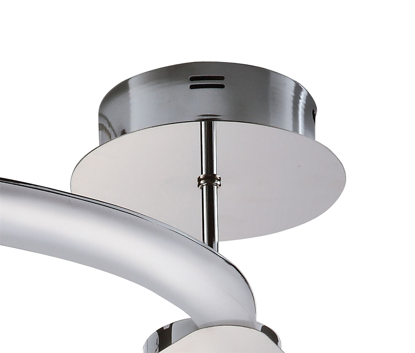 Mantra M3562 On Semi Flush 15W LED 3000K, 1500lm, Polished Chrome/Frosted Acrylic, 3yrs Warranty - M3562 Ceiling