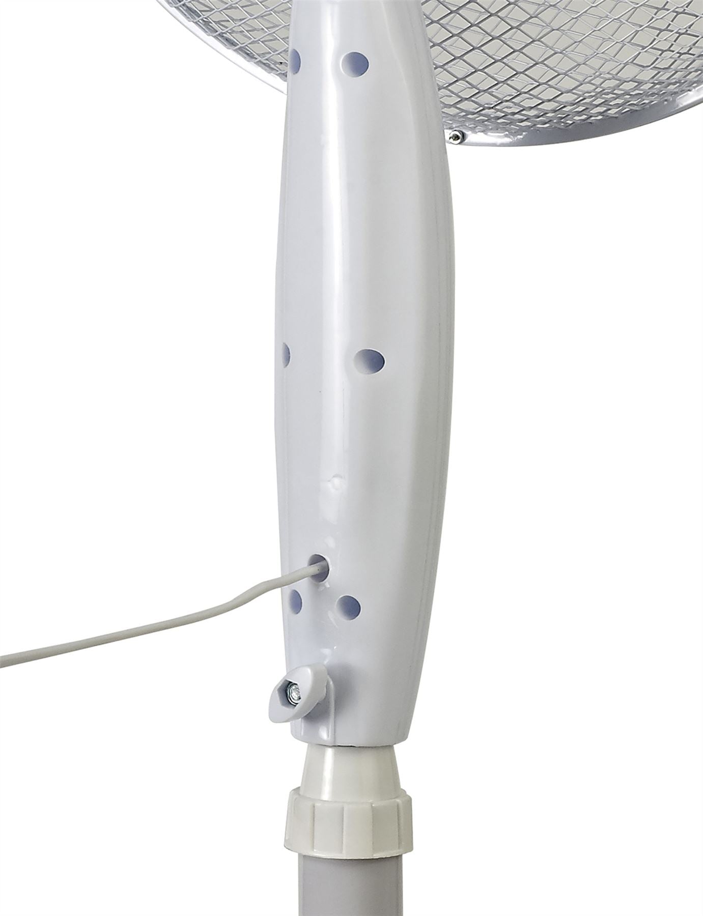 Airo 45W 16 Inch 3 Speed Oscillating Pedestal Fan in White