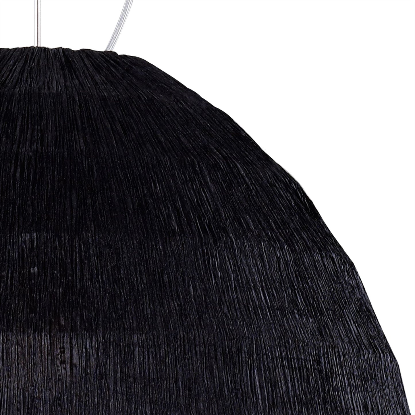 Diyas Domo 60cm  3 Light E27 Polished Chrome/Black Fabric Shade Ceiling Pendant Light Fitting