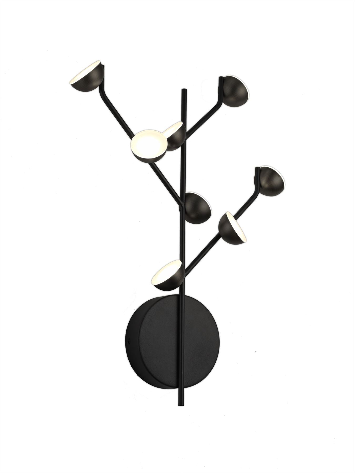 Mantra Adn 8 Light Wall Light, 24W LED, 3000K, 1600lm, Black, 3yrs Warranty