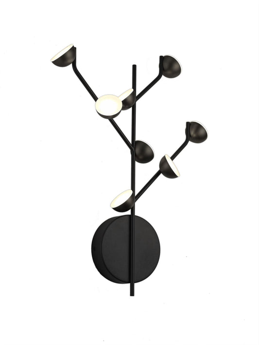 Mantra Adn 8 Light Wall Light, 24W LED, 3000K, 1600lm, Black, 3yrs Warranty