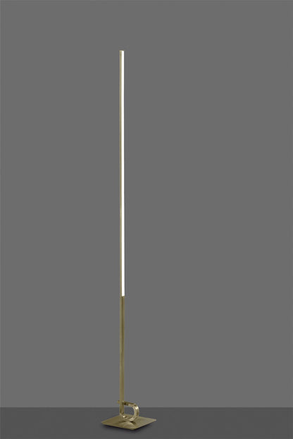 Mantra M6143 Cinto Floor Lamp 175cm, 20W LED, 3000K, 1600lm Dimmable, Antique Brass, 3yrs Warranty