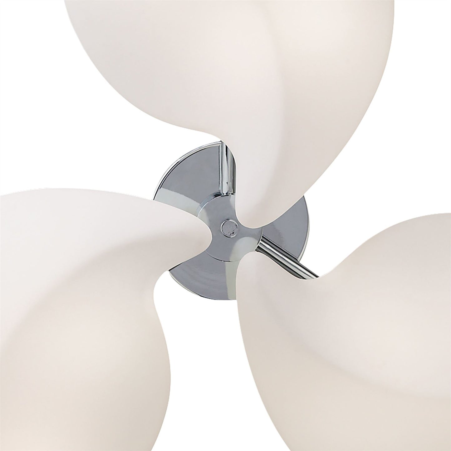 Mantra Natura 100cm Semi Flush 6 Light E27 Indoor, Polished Chrome/Opal White