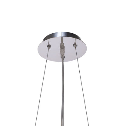 Diyas Zanthe 45cm  Round 10 Light G9 Polished Chrome/Clear Glass Ceiling Pendant Light Fitting