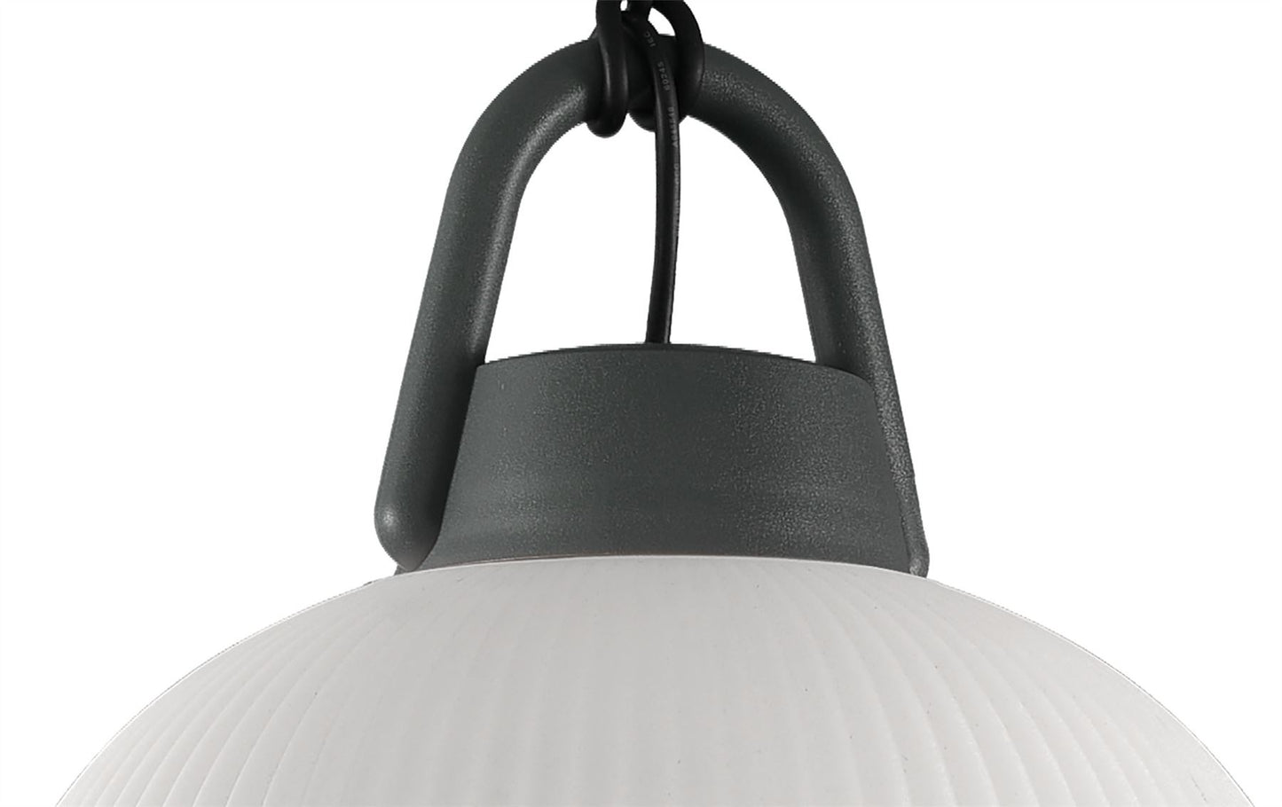 Mantra Fusion M6216 Kinke Pendant, 1 x E27, IP65, Anthracite, 2yrs Warranty