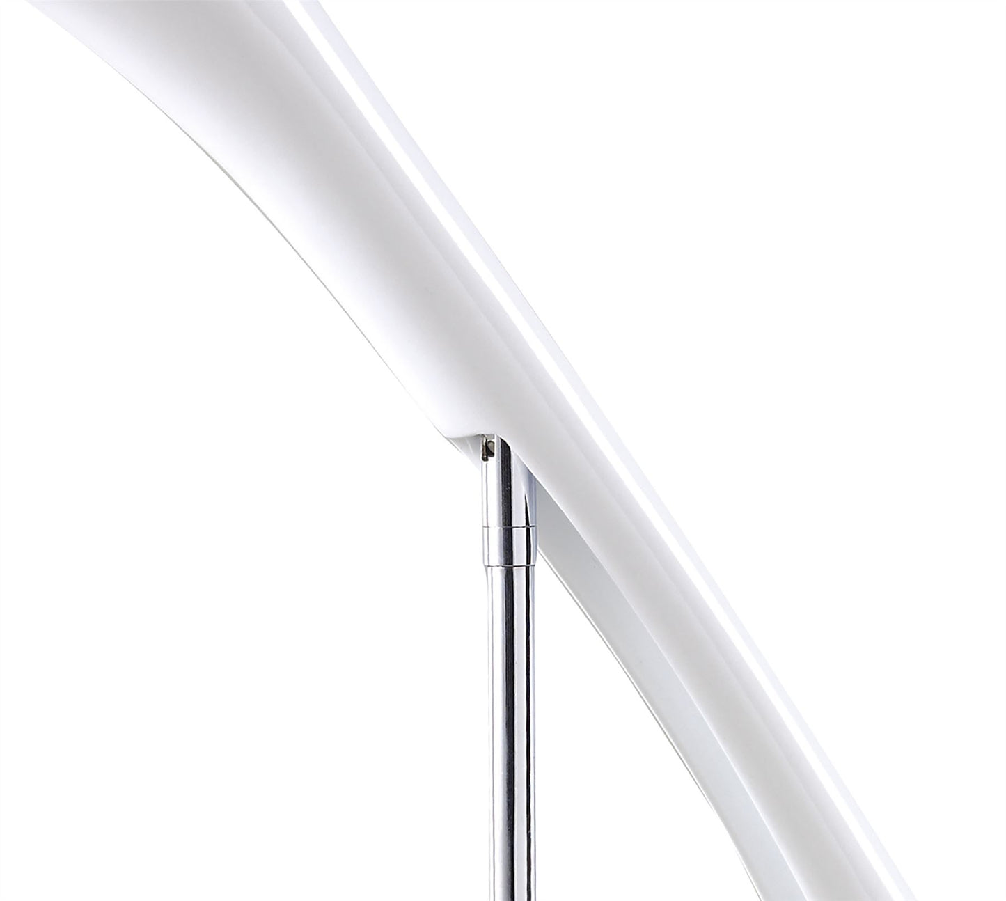 Mantra M0924 Pop Table Lamp 1 Light E27, Gloss White/White Acrylic/Polished Chrome