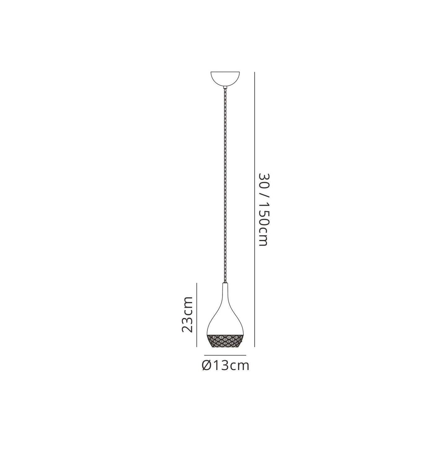 Mantra M5165 Khalifa Pendant 1 Light GU10 Copper