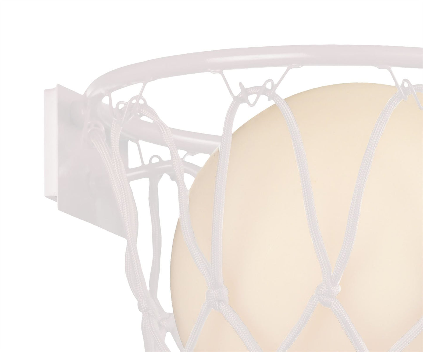 Mantra Basketball Wall Light, 1 x E27, Matt White
