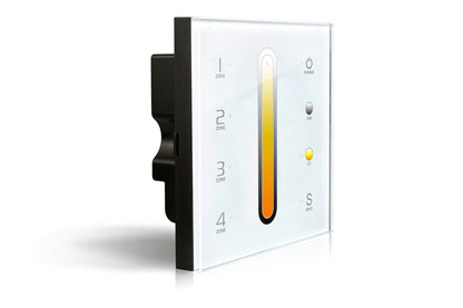 LTECH DMX/RF RF 2.4GHz + DMX 512, CT Controller Touch Panel, 4 Zone Control, Use with R4-5A/R4-CC Reciever, 100-240V~50/60Hz, 30m Range, IP44, 5yrs Warranty Controllers