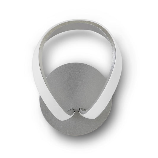 Mantra M4988 Knot Wall Light 12W LED 3000K, 840lm, Silver/Frosted Acrylic/Polished Chrome, 3yrs Warranty