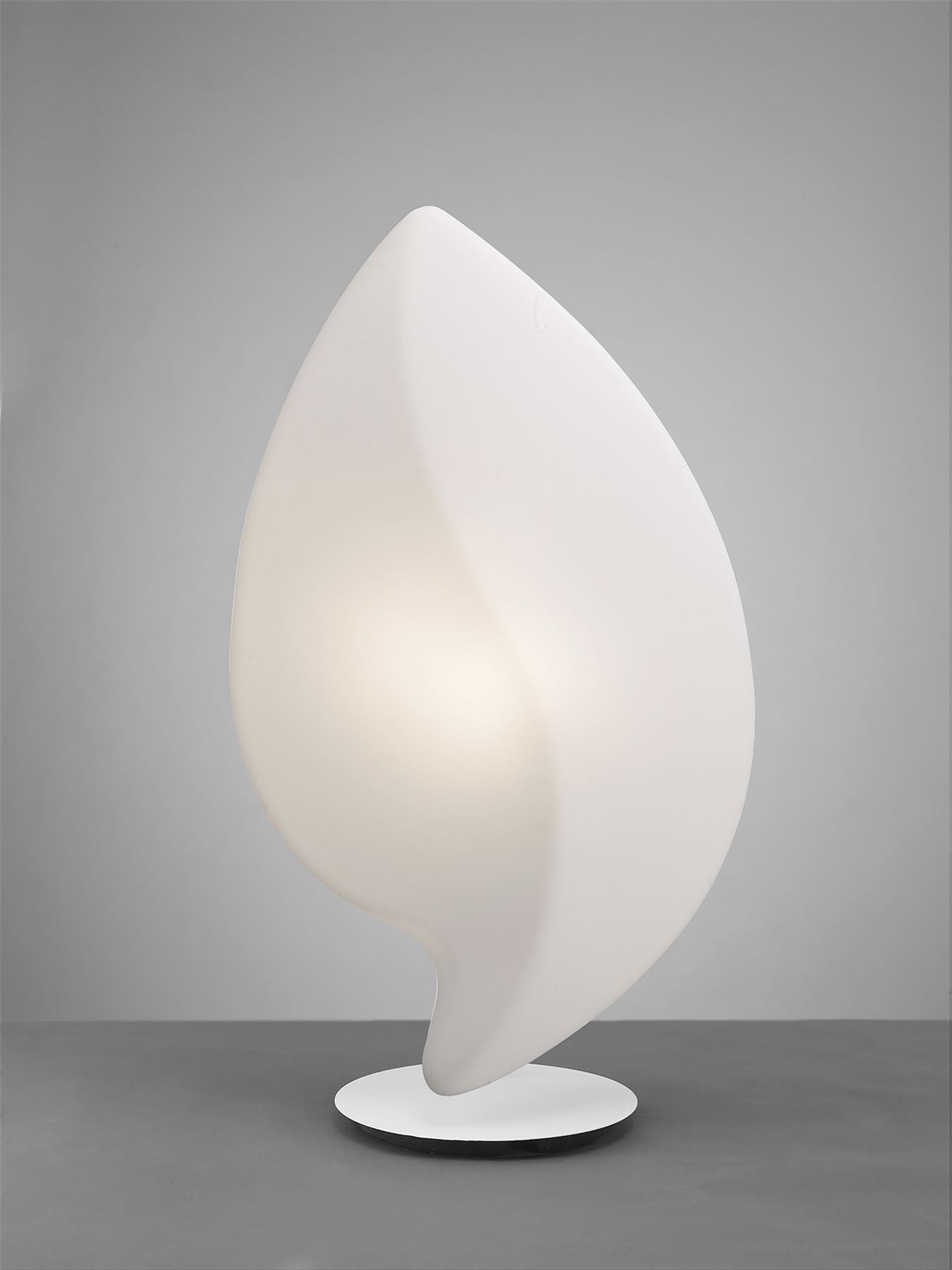 Mantra Natura Table Lamp 2 Light E27 Large Outdoor IP44, Matt White/Opal White