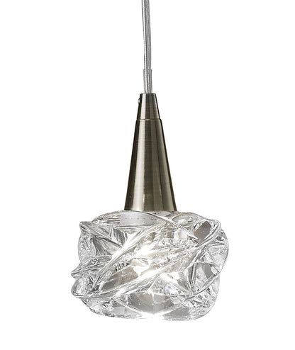 Mantra M4076 Maremagnum Pendant 1 Light G9, Antique Brass